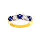 Pre Owned 18ct Diamond and Sapphire Eternity Ring ZP136